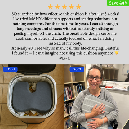 Breevå™ Breathable Seat Cushion for Hot Flushes & Office Comfort