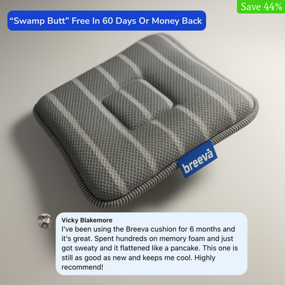Breevå™ Breathable Seat Cushion for Hot Flushes & Office Comfort