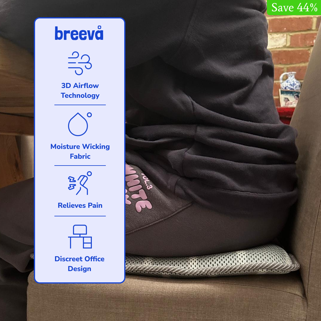 Breevå™ Breathable Seat Cushion for Hot Flushes & Office Comfort